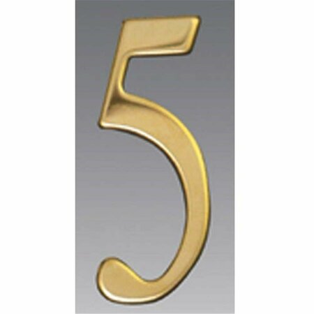 MAILBOX ACCESSORIES Brass Address Numbers Size - 3 Number - 5-Brass BR3-5